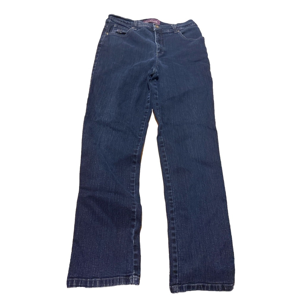 Gloria Vanderbilt Amanda Jeans Straight Leg Women's size 12 Blue School College.